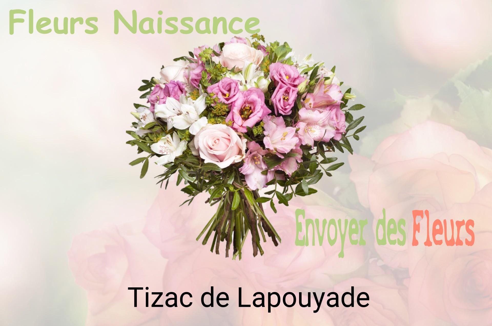 Bouquet de fleurs de naissance livré à Tizac-de-Lapouyade