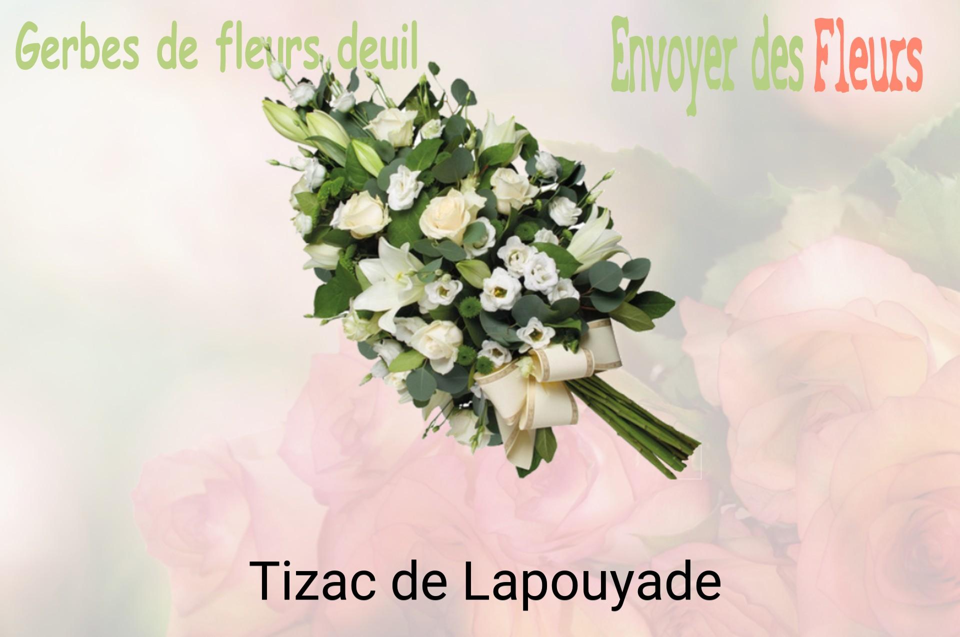 Gerbe de fleurs de deuil livrée à Tizac-de-Lapouyade