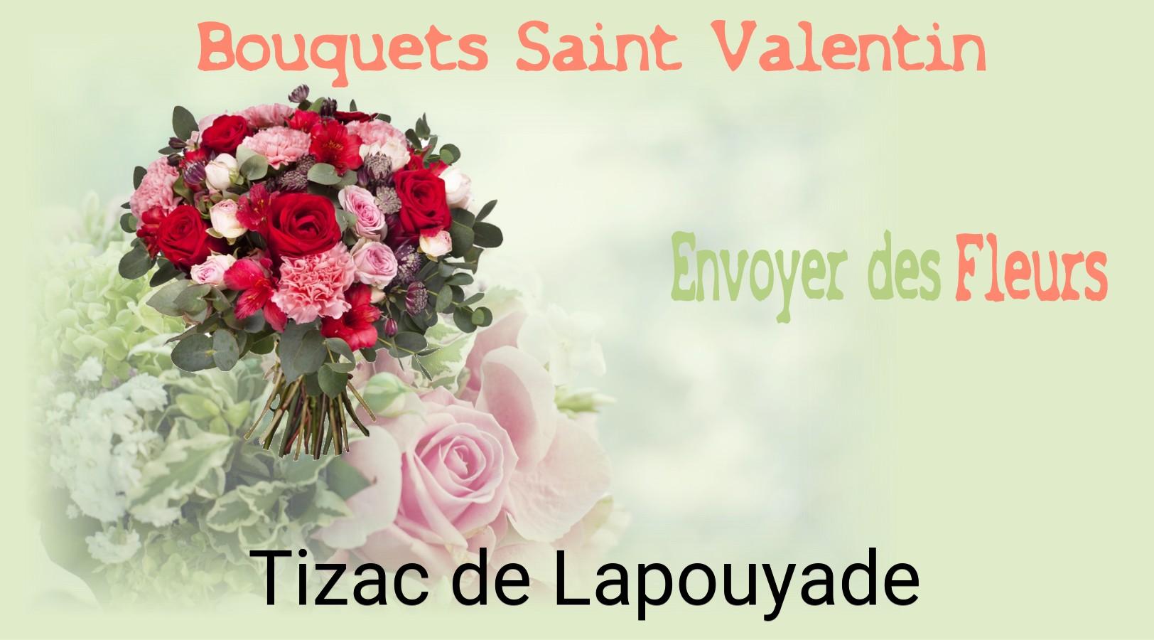 Roses de Saint-Valentin livrées à Tizac-de-Lapouyade